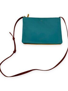 Celine Trio Bag Multicolor Teal Mustard Terracotta